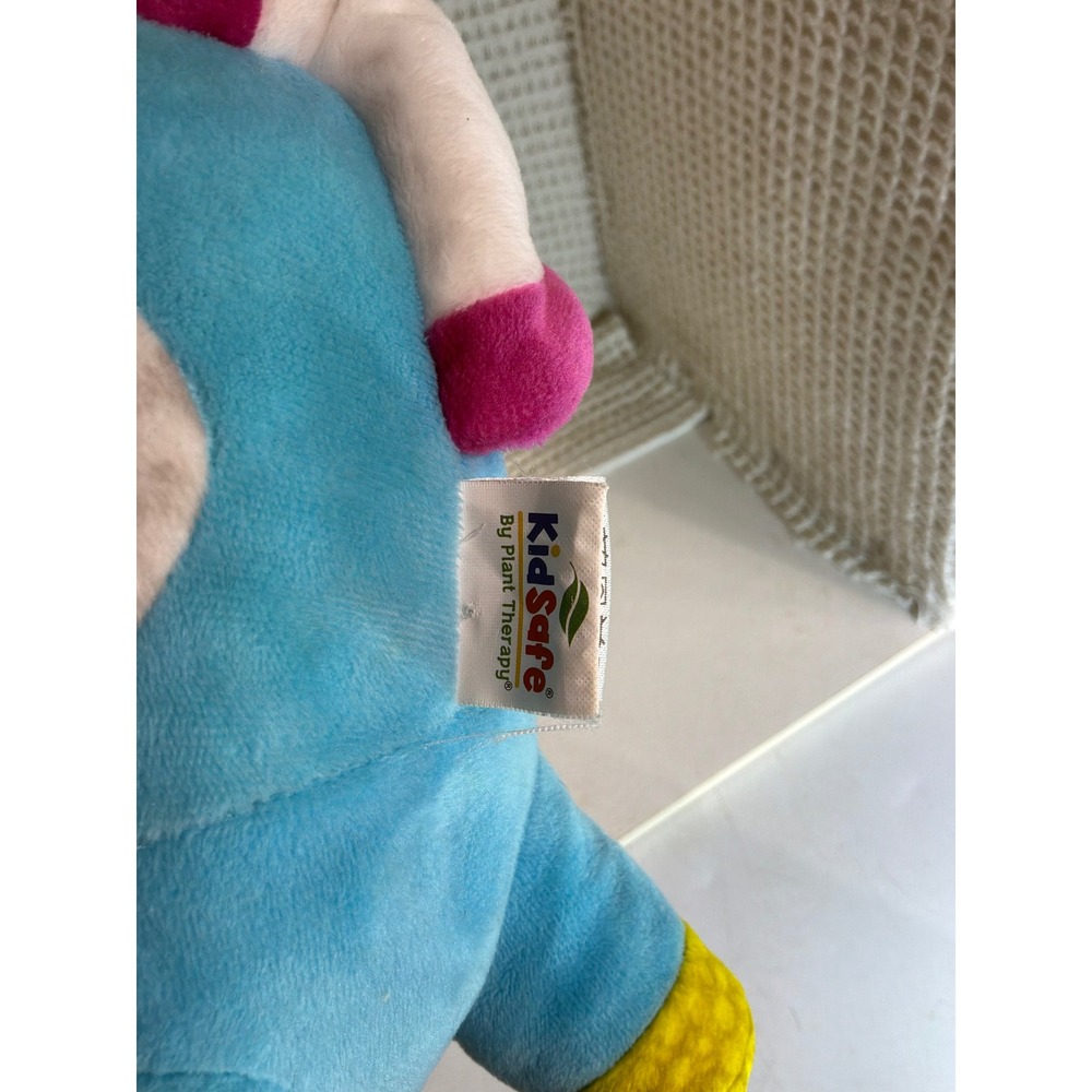 [Aromatherapy] Unisex KidSafe Plant Therapy Elephant Plush 10" Blue Pink Yellow - Picture 2 of 7